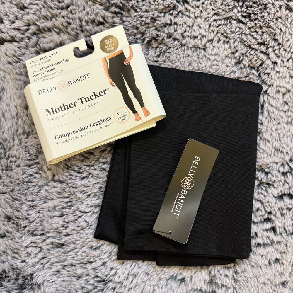 Belly Bandit Black Compression Leggings